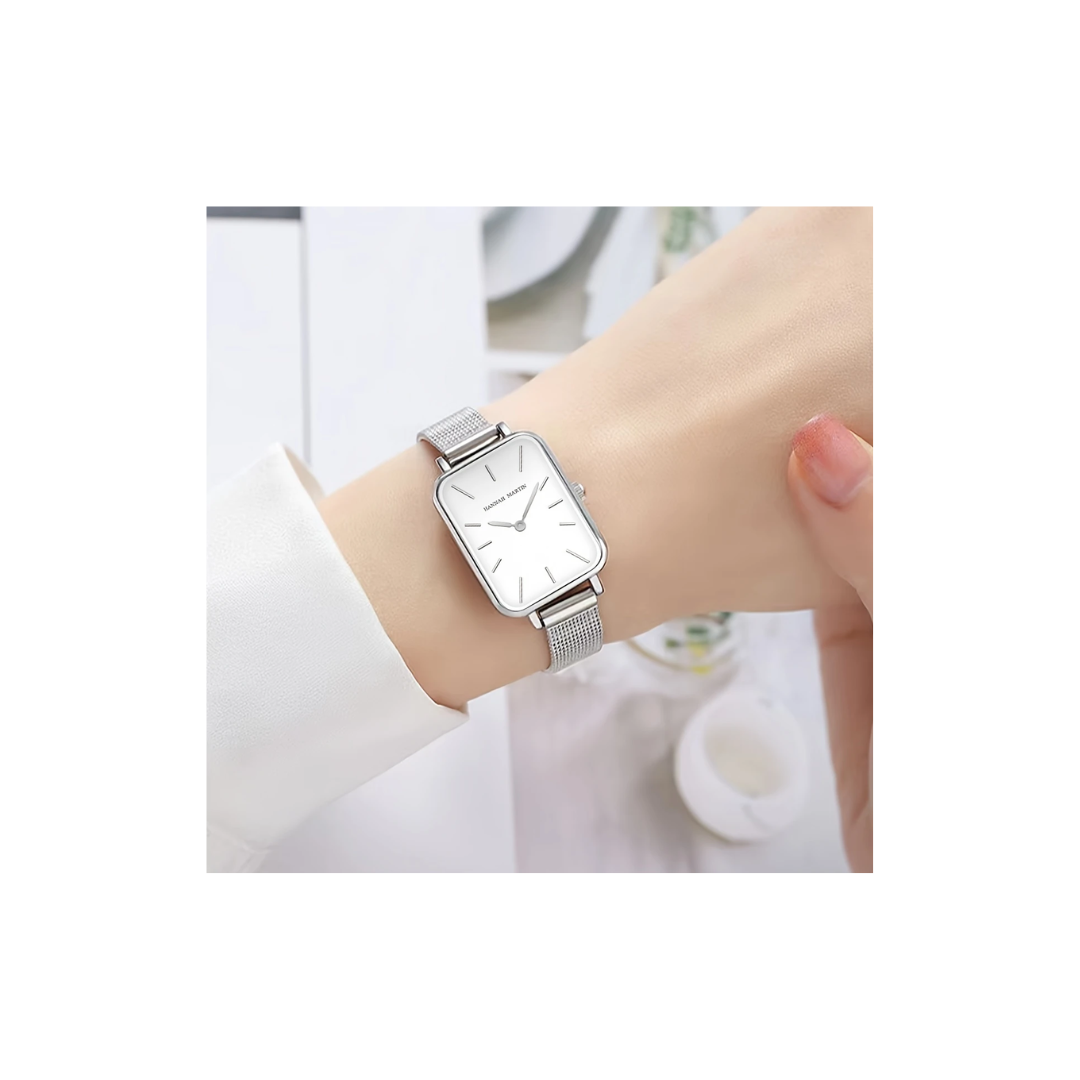 Reloj de pulsera de cuarzo de lujo HANNAH MARTIN para mujeres